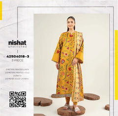 3-piece unstitched outfit from Nishat