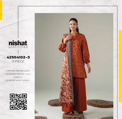 3-piece unstitched outfit from Nishat