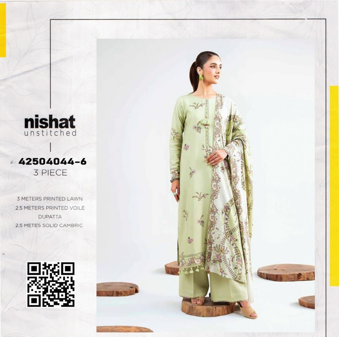 3-piece unstitched outfit from Nishat