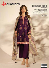 3-piece unstitched outfit from alkaram